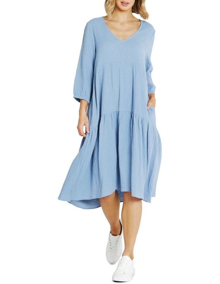 Layla Midi Dress in Chambray