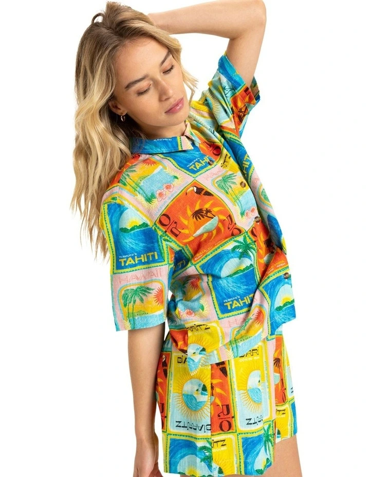 Atlas Another Sun Short Sleeves Shirt in Multi image 3