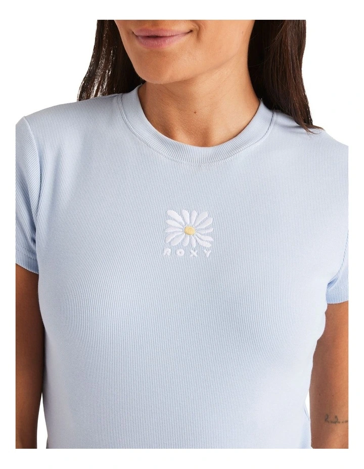 Oasis Baby Rib Tee in Misty Blue image 4