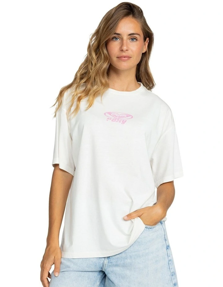 Sun Over The Sand A T-Shirt in White image 1