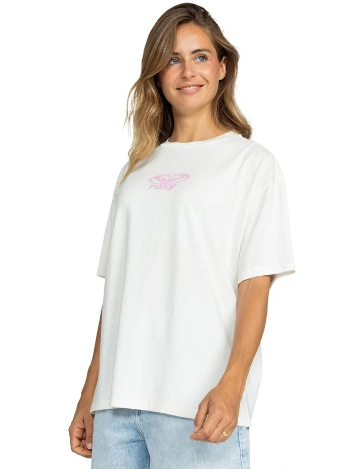 Sun Over The Sand A T-Shirt in White image 3
