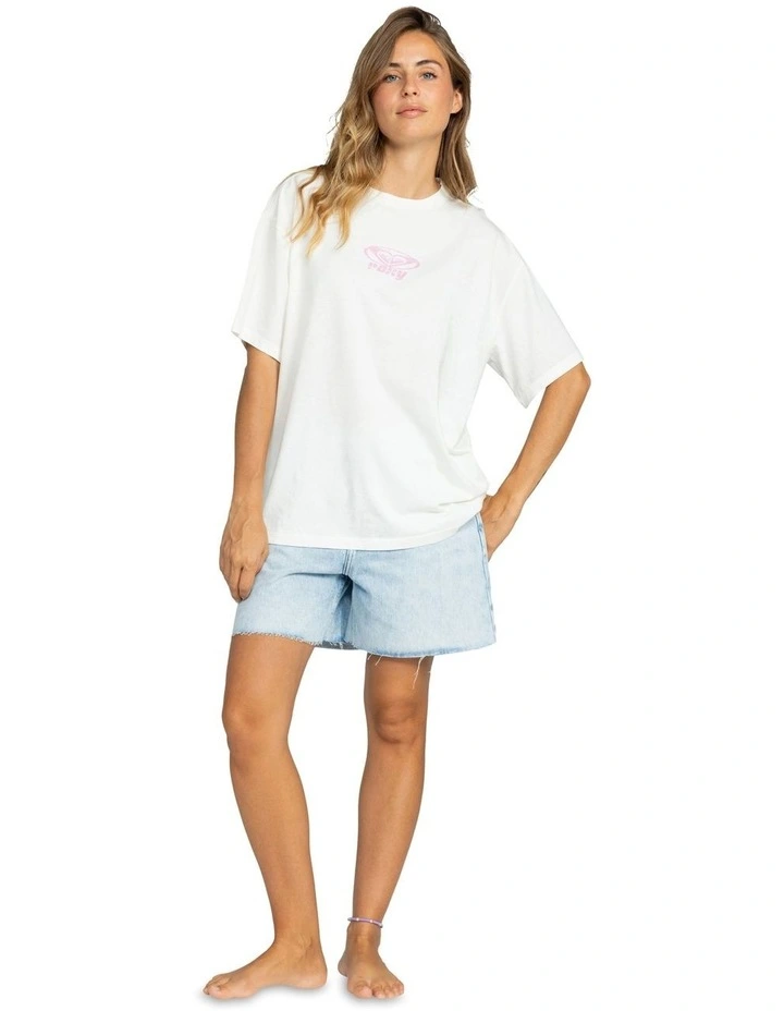 Sun Over The Sand A T-Shirt in White image 5
