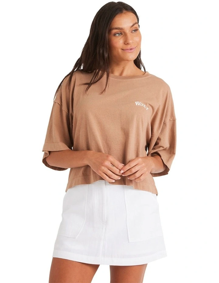 Be Easy Tee in Brown image 1