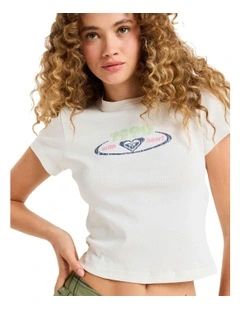 Beach Love Tee in White