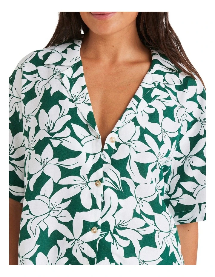 Khloe Salty Sweet Shirt in Green image 4