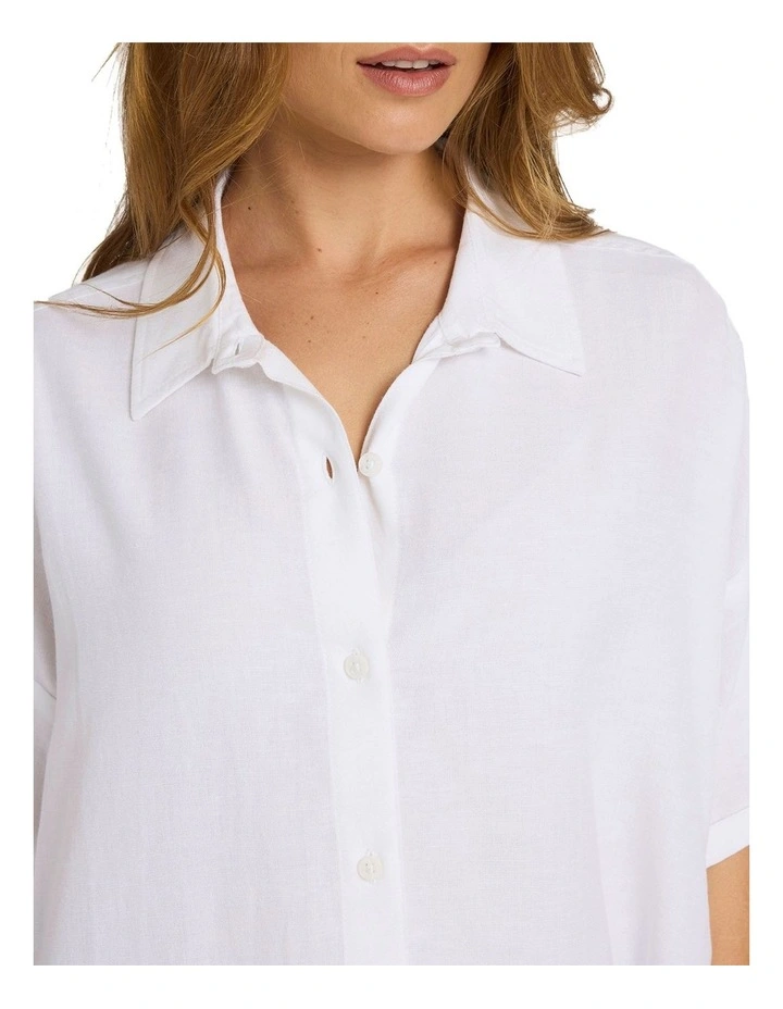 Beachy Nostalgia Shirt in White image 4