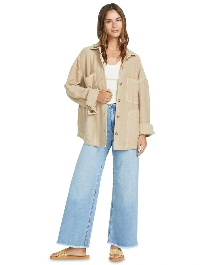 Everytime Shacket in Khaki image 5