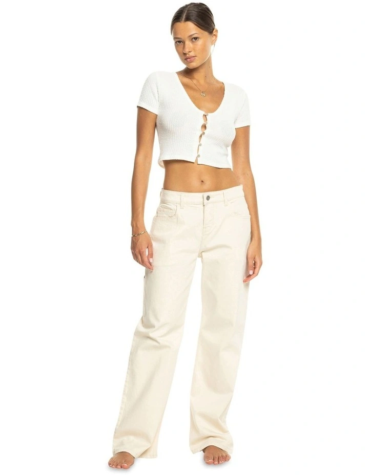 Finley Worker Regular Pant in Bone image 3