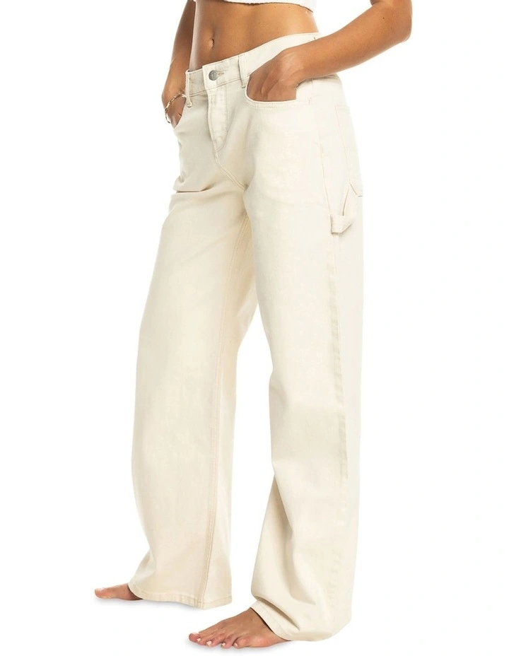 Finley Worker Regular Pant in Bone image 4