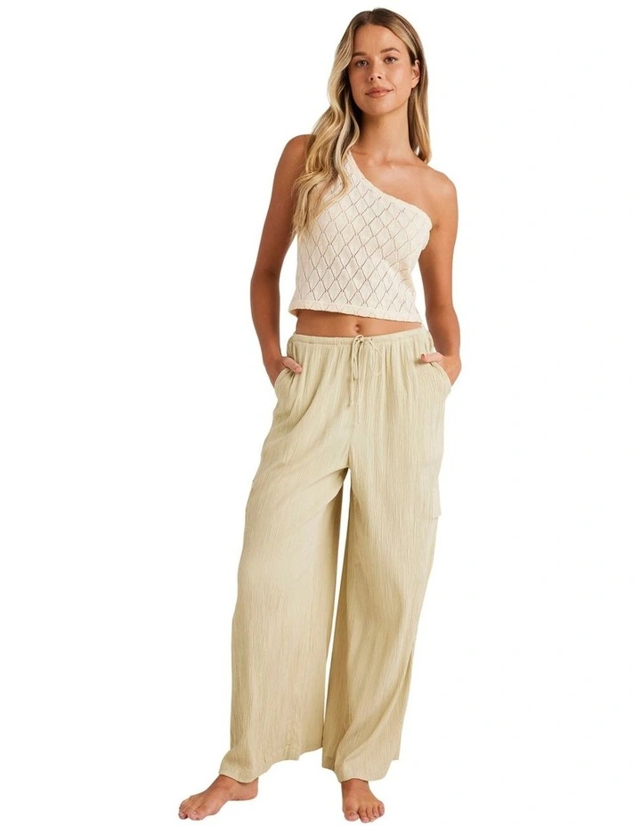 Beach Babe Cargo Pant in Cream image 5