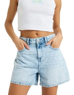 Morning Splendour Mid Shorts in Beau Blue