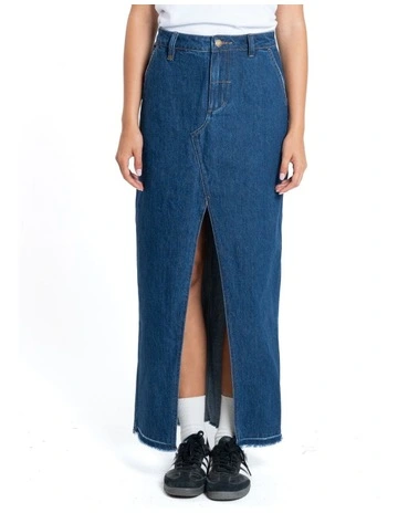 Kobie Skirt in Double Indigo Rinse