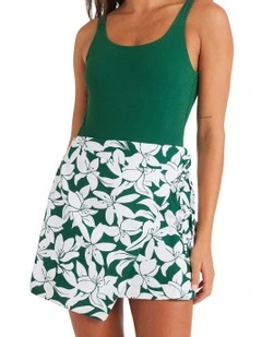 Khloe Wrap Skirt in Green
