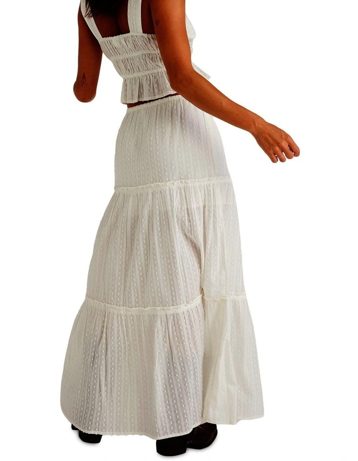 Sol Sweetwater Maxi Skirt in White image 2