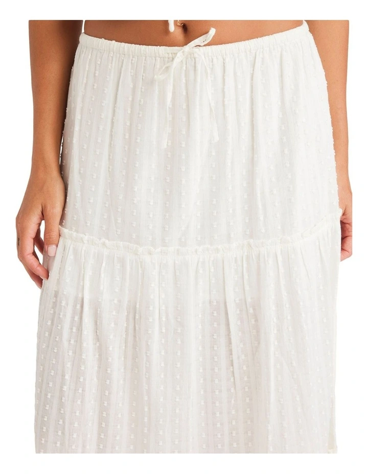 Sol Sweetwater Maxi Skirt in White image 4