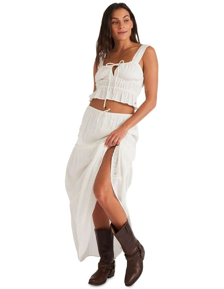 Sol Sweetwater Maxi Skirt in White image 5