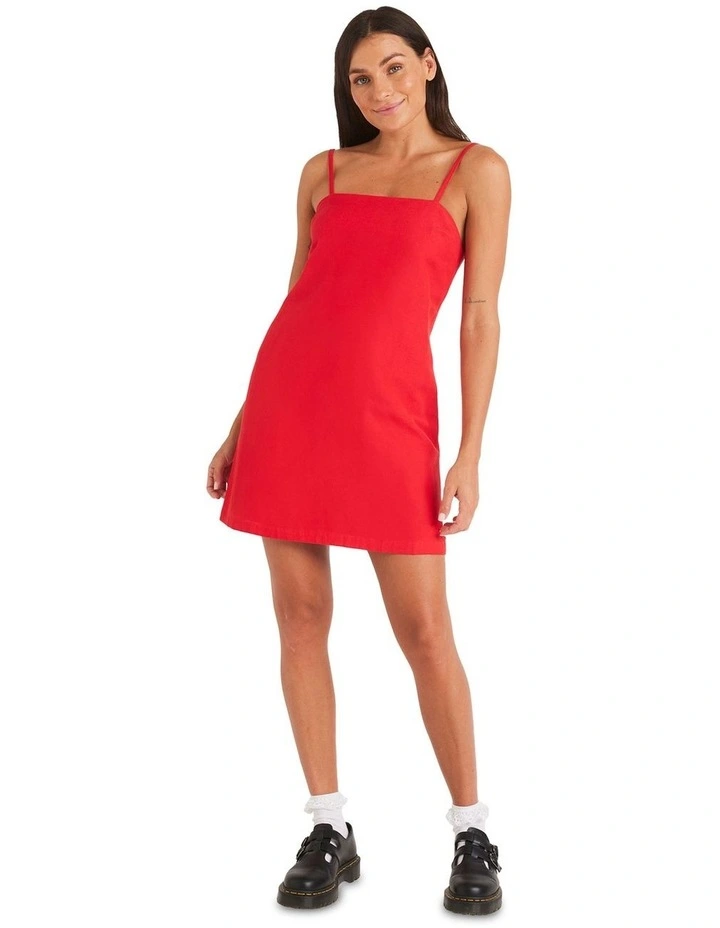 Playa Blanca Solid Dress in Red image 5