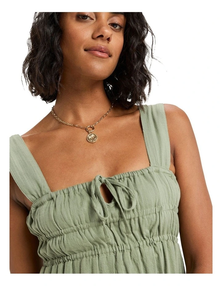 Paradise Winds Midi Dress in Green image 4