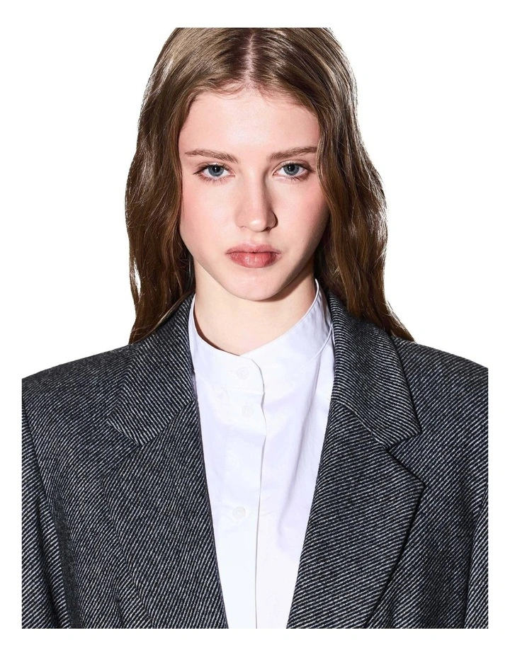 Single Breasted Blazer in Grey image 4