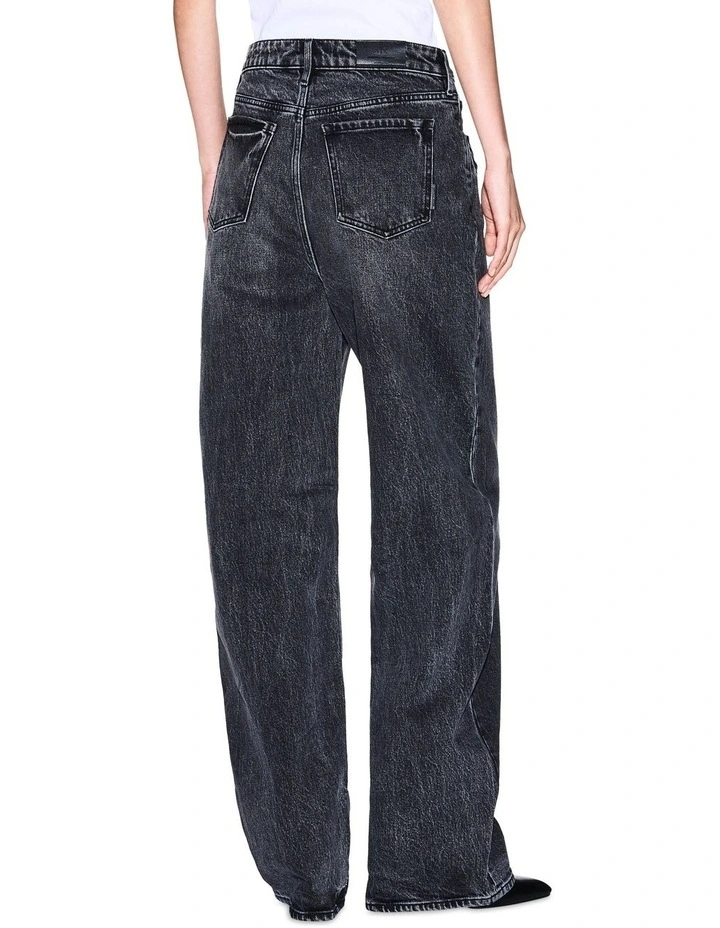 Wide Jeans in Black image 2