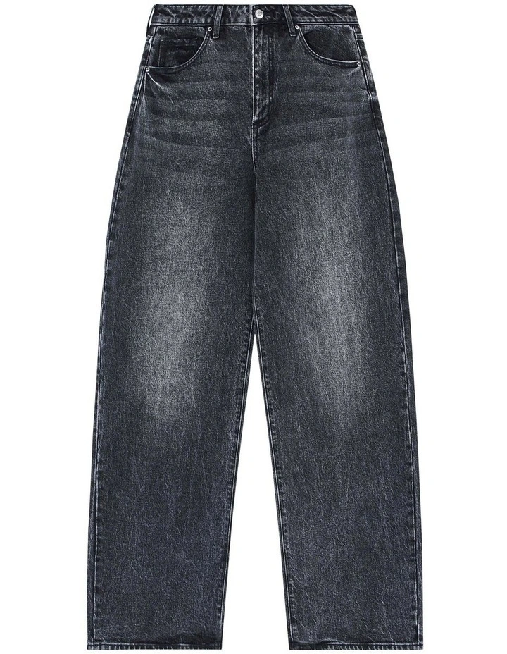 Wide Jeans in Black image 5
