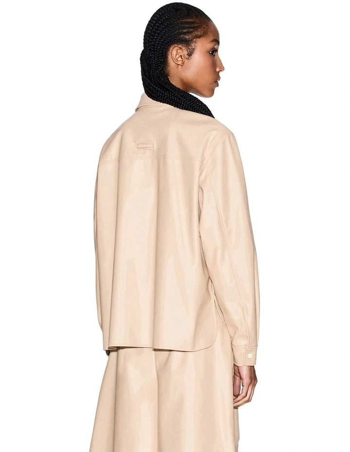 Button Up Shirt in Beige image 2