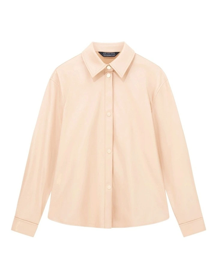 Button Up Shirt in Beige image 5
