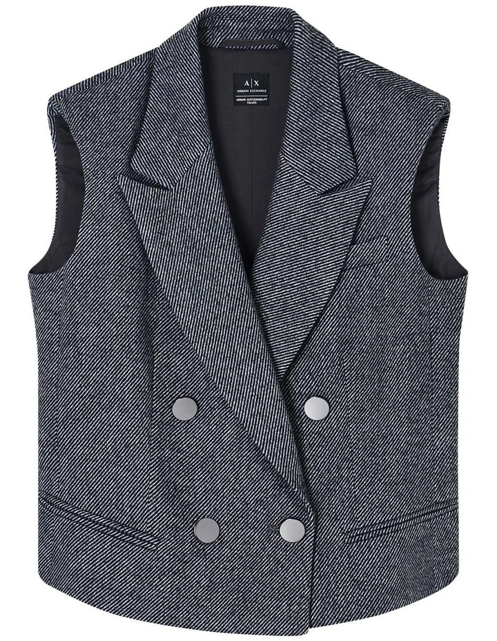 Sleeveless Jacket in Grey image 5