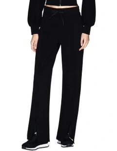 Split Track Pant in Black
