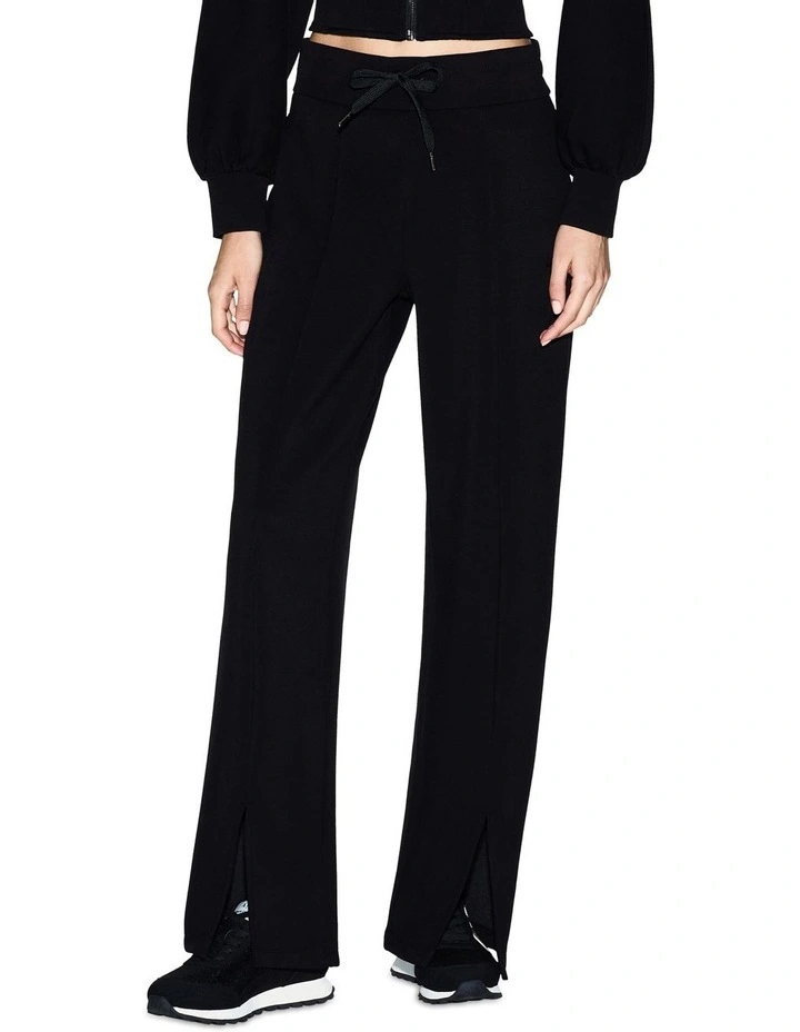 Split Track Pant in Black image 1