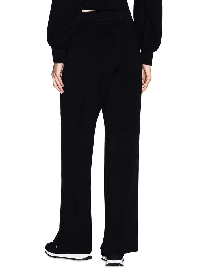 Split Track Pant in Black image 2