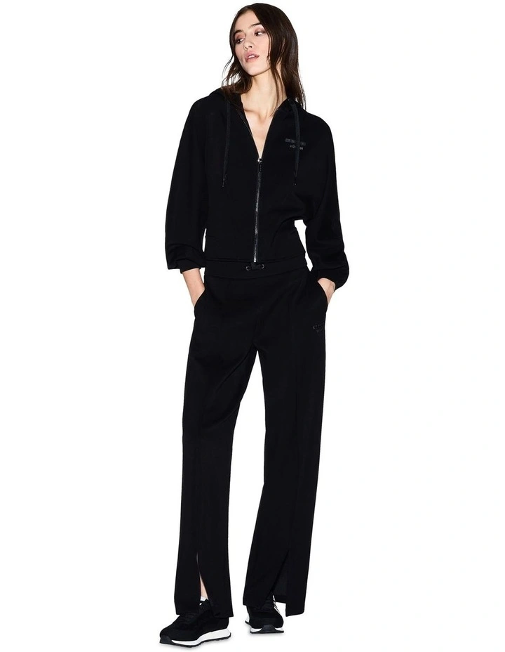 Split Track Pant in Black image 3