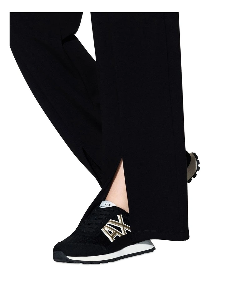 Split Track Pant in Black image 4