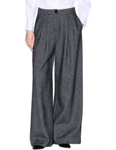 Wide Leg Trouser in Grey