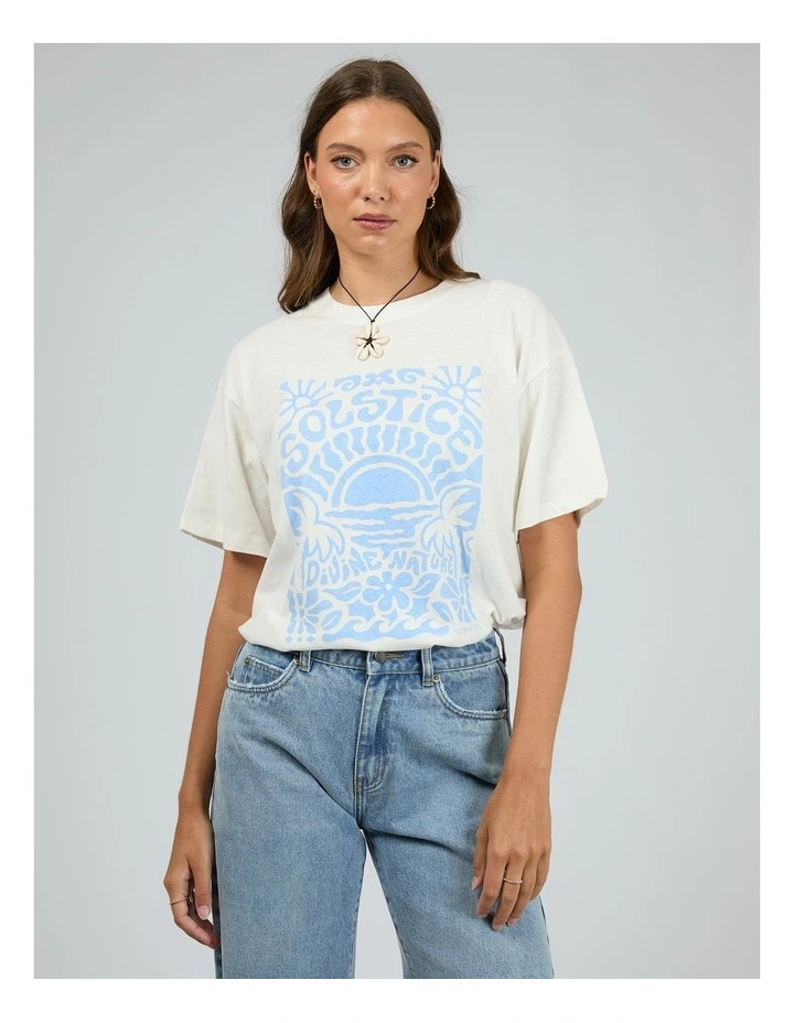 Summer Solstice Tee in Vintage White image 1