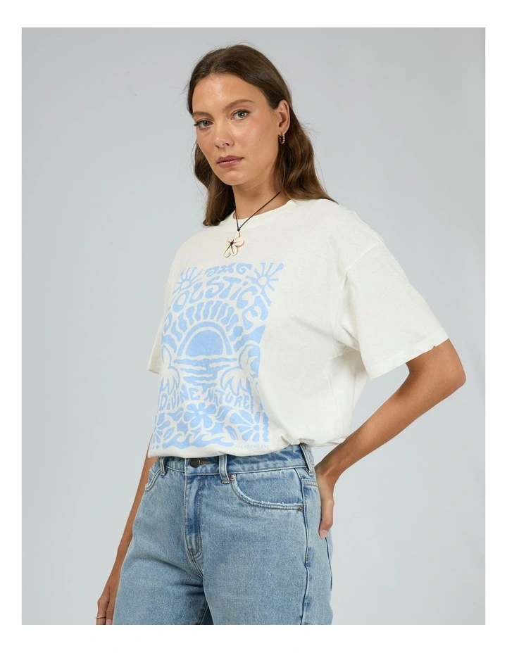 Summer Solstice Tee in Vintage White image 4