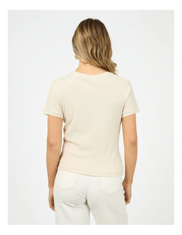 Lakehouse Baby Tee in Cream image 2