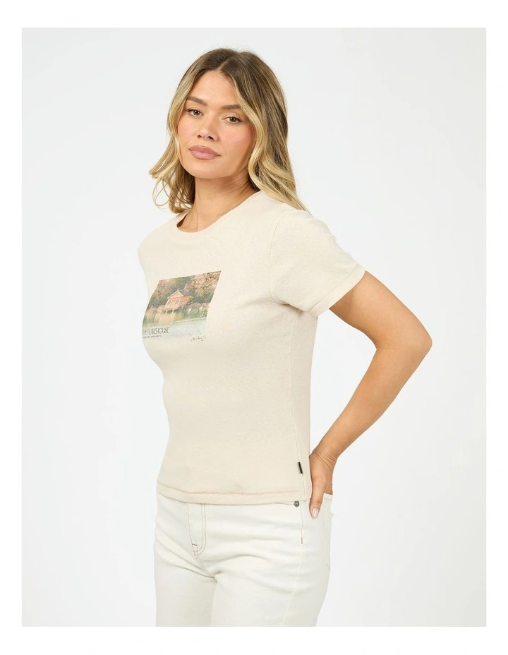 Lakehouse Baby Tee in Cream image 3