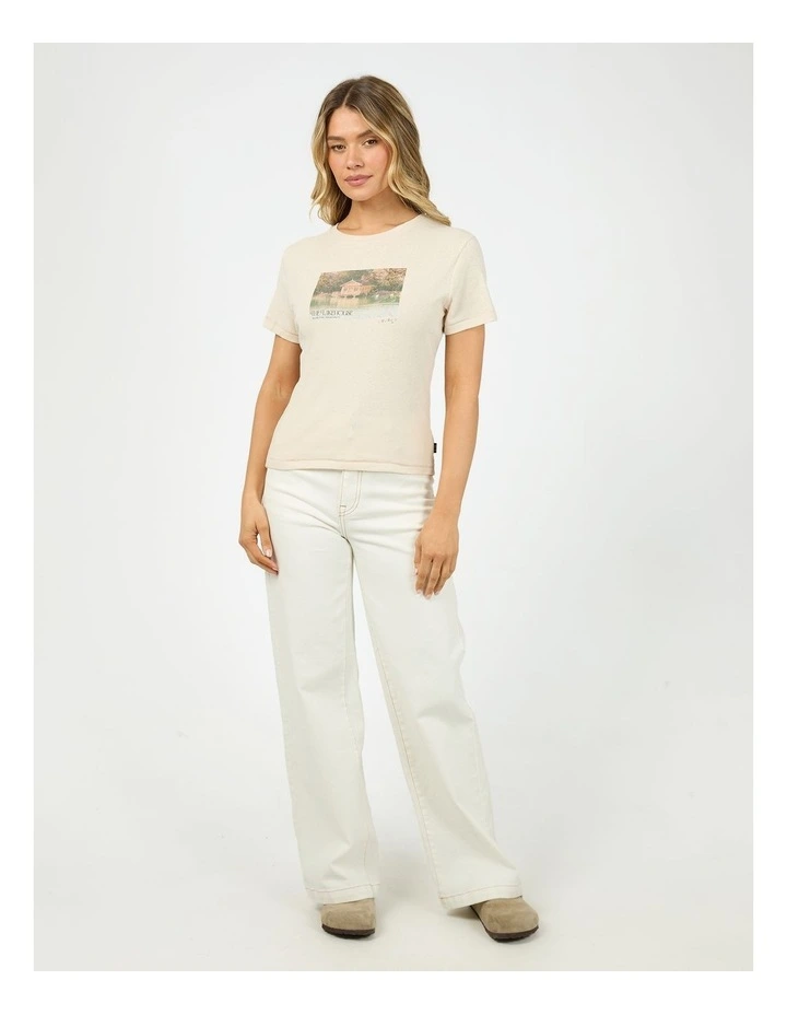 Lakehouse Baby Tee in Cream image 5