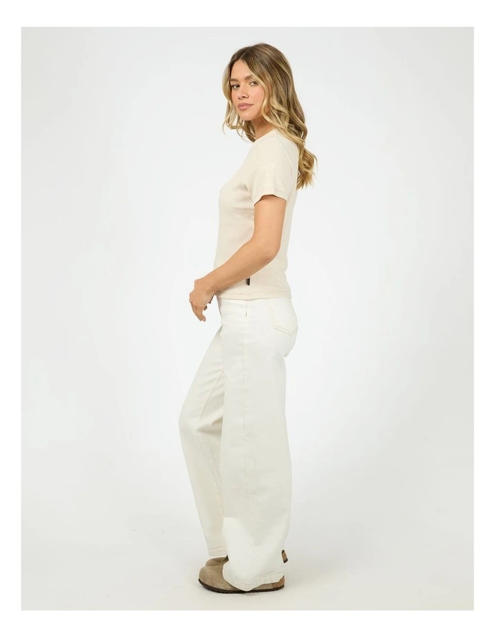 Lakehouse Baby Tee in Cream image 6