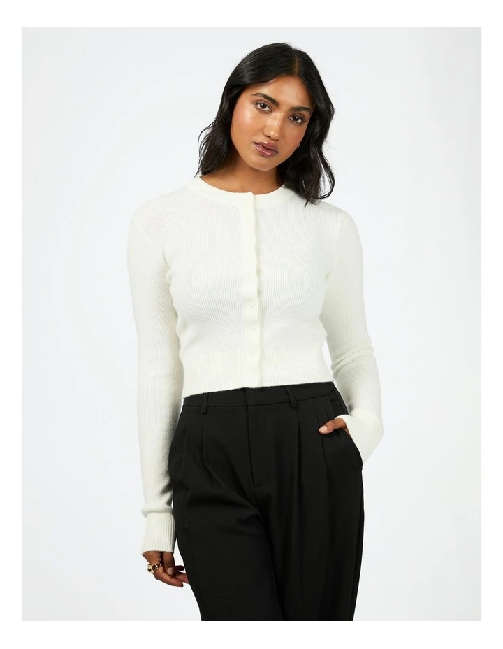 Waldorf Cardigan in White image 1