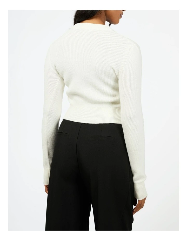 Waldorf Cardigan in White image 2