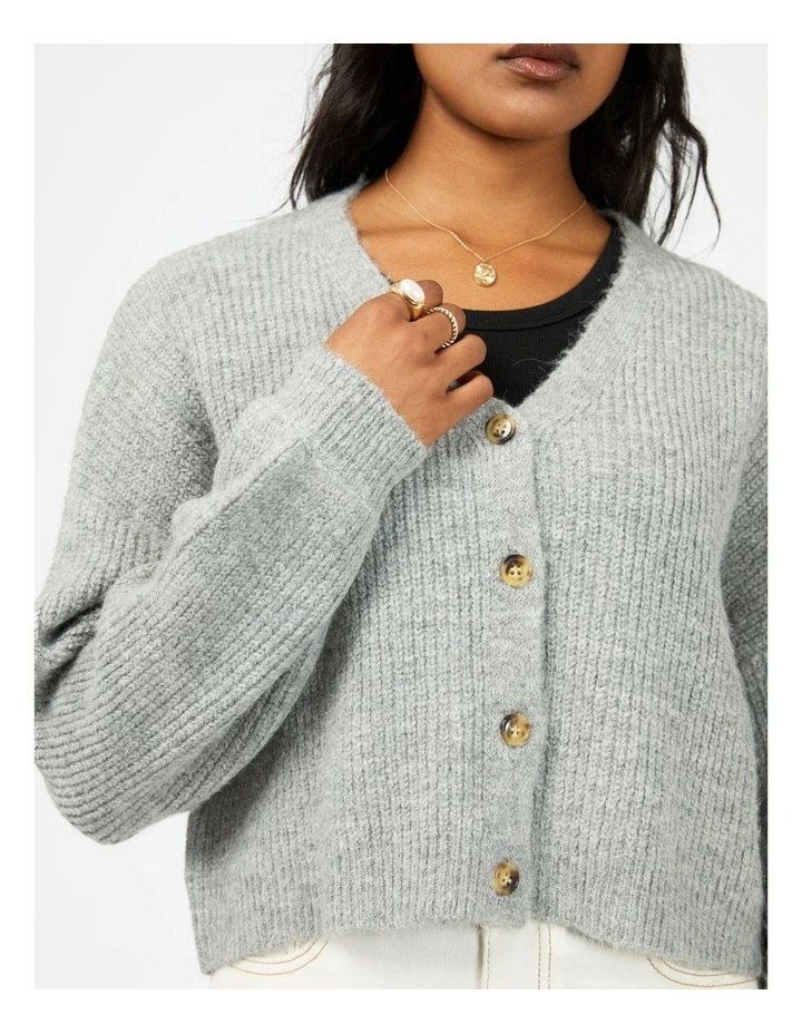 Selena Knit Cardigan in Grey image 4