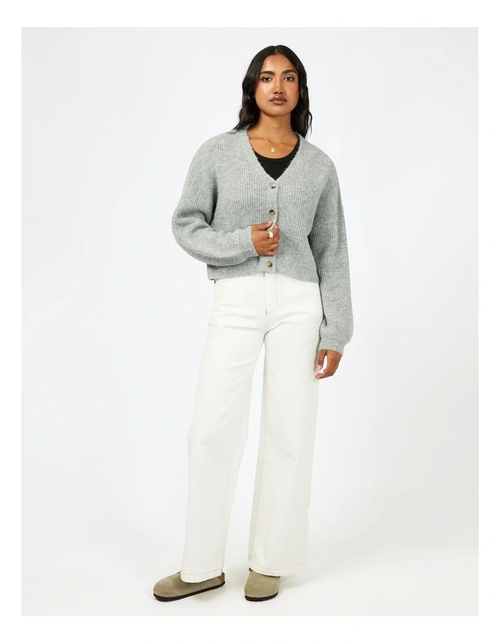 Selena Knit Cardigan in Grey image 5