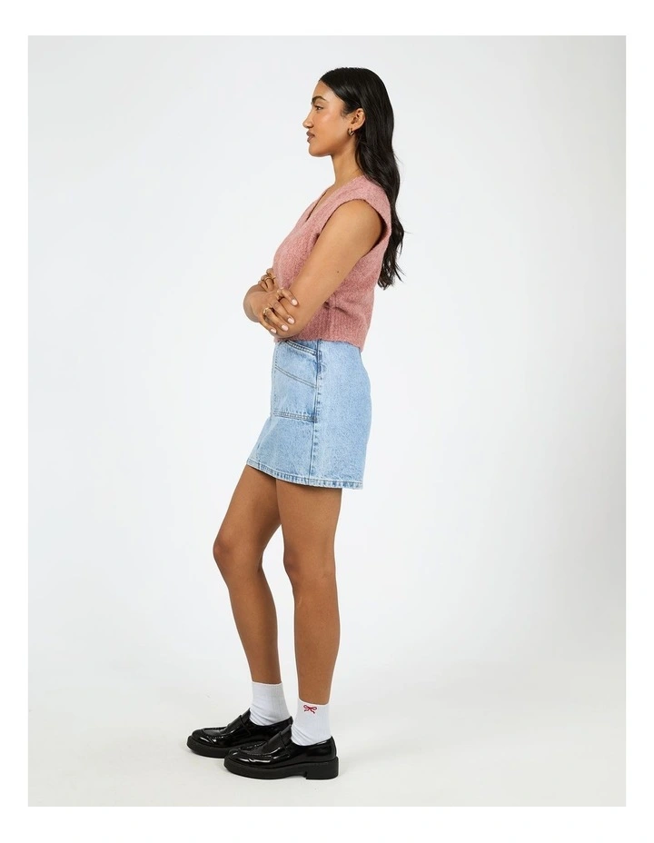 Leah Knit Vest in Quartz Pink image 6