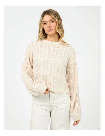 Whitney Knit Sweater in Cream