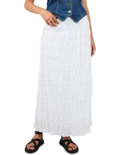Maude Maxi Skirt in White