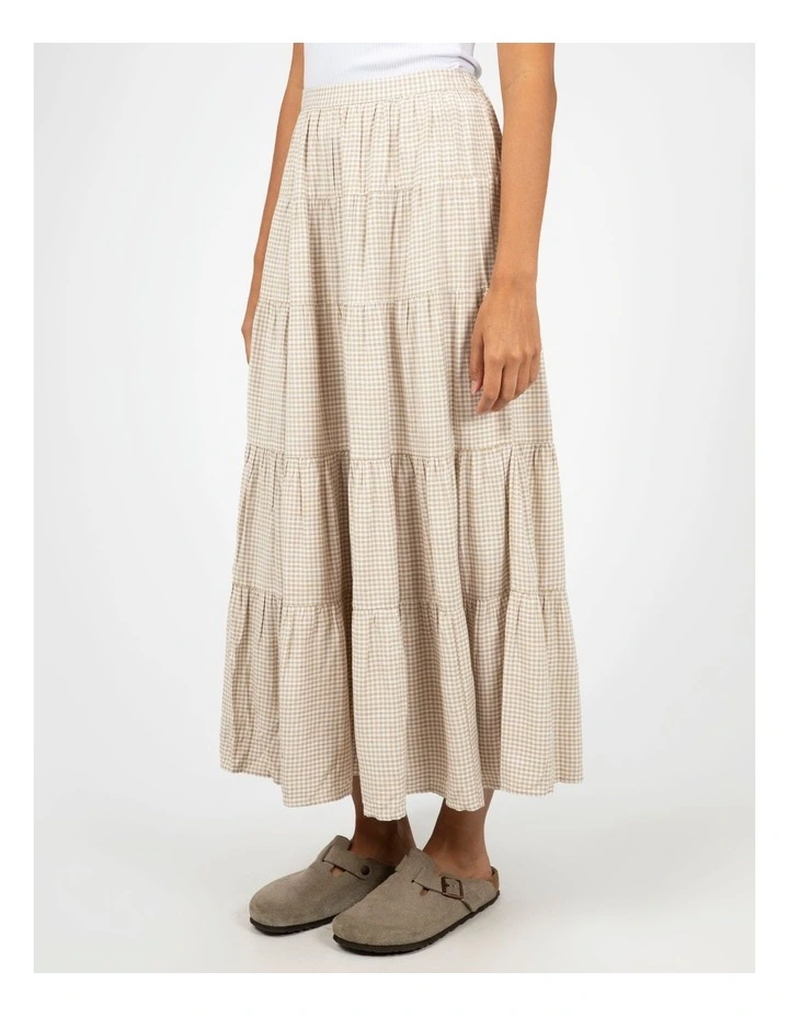 Hampton Maxi Skirt in Cream image 3