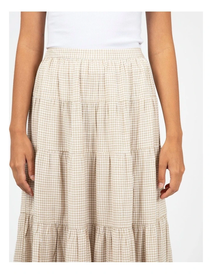 Hampton Maxi Skirt in Cream image 4