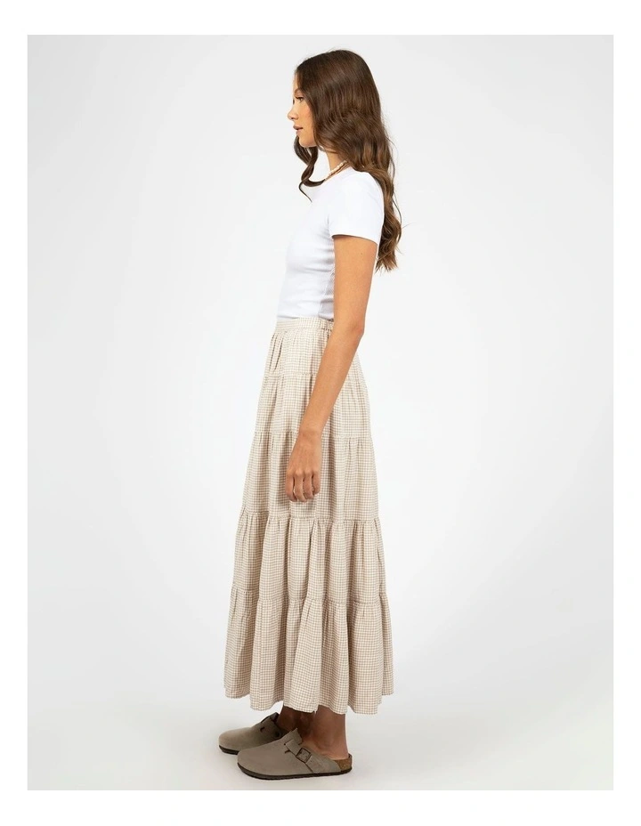 Hampton Maxi Skirt in Cream image 6